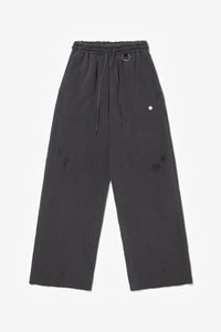 RIPPED SWEATPANTS STONE WASHED GREY
