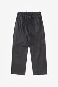 PRÉ VENDA - LEON LEATHER SUIT TROUSERS BLACK