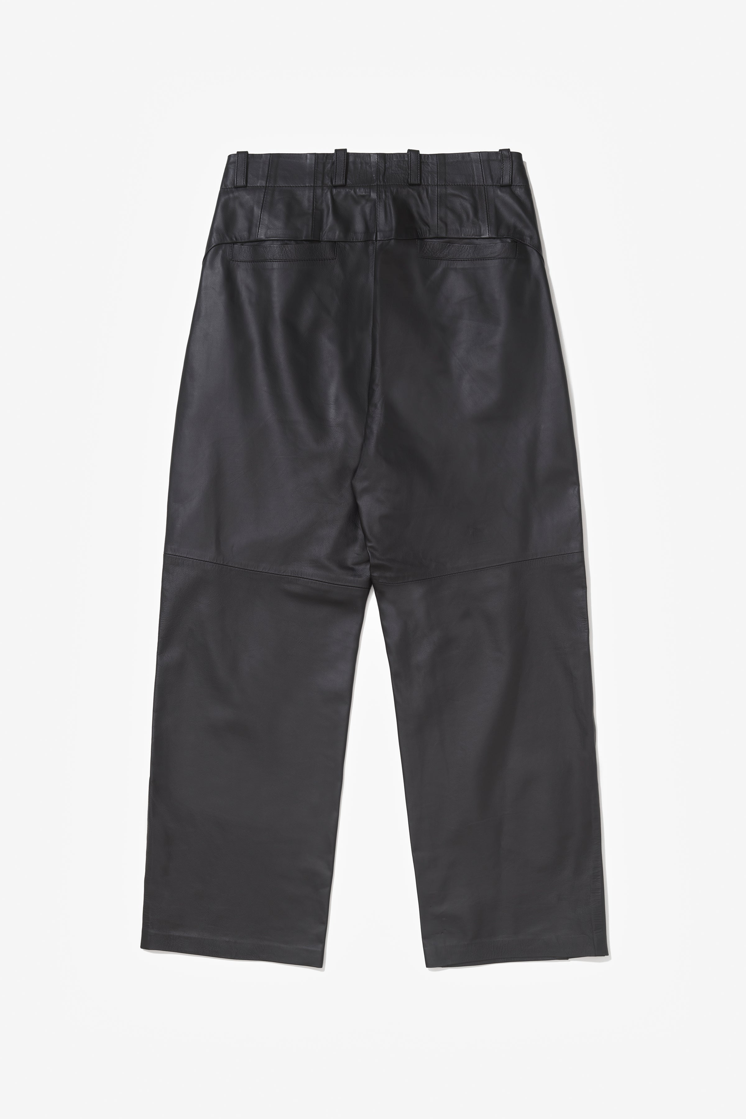 PRÉ VENDA - LEON LEATHER SUIT TROUSERS BLACK