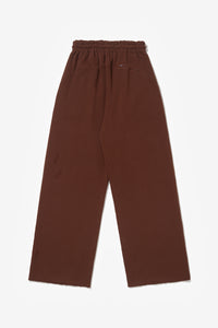 RIPPED SWEATPANTS BROWN