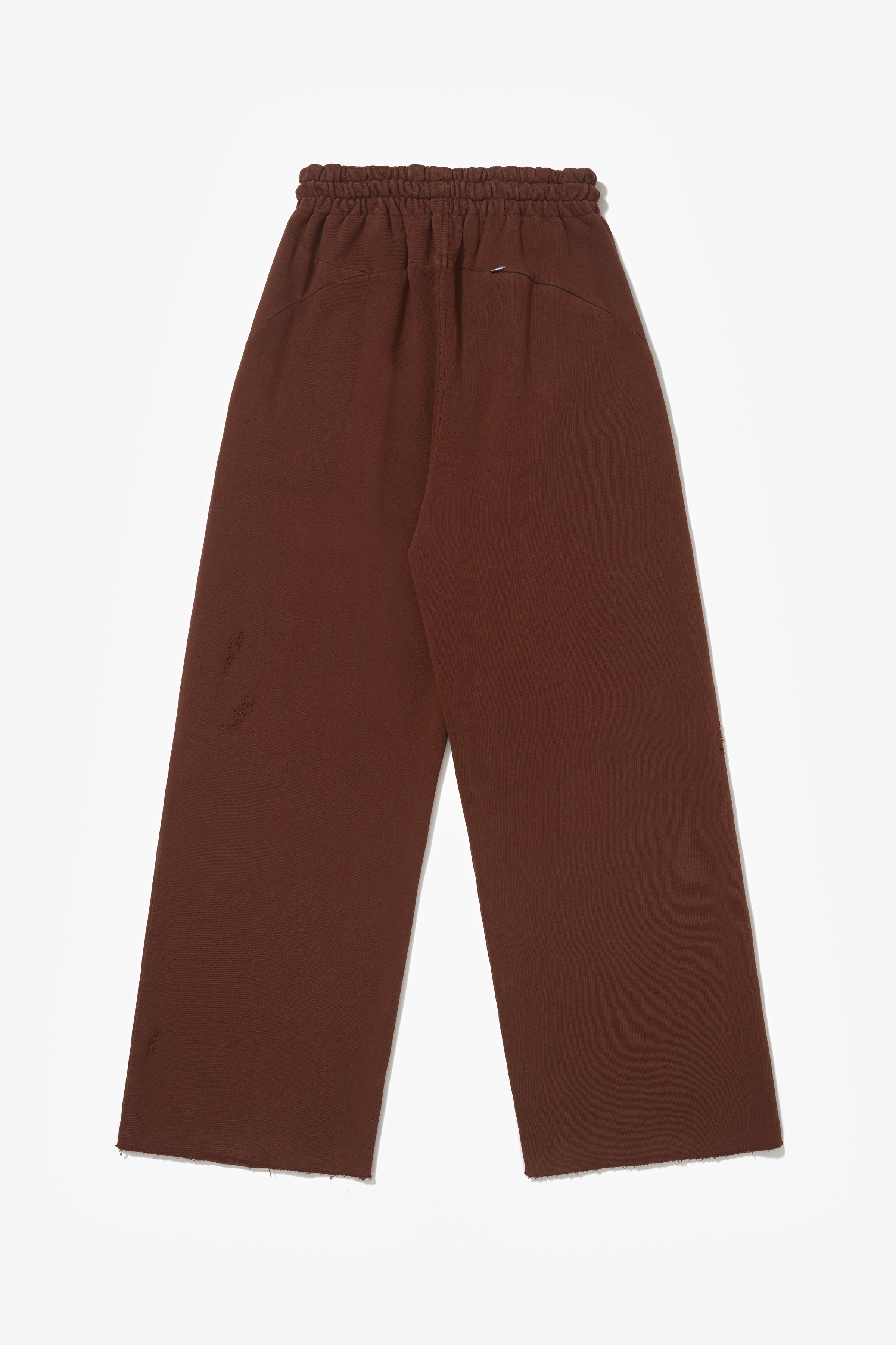 RIPPED SWEATPANTS BROWN