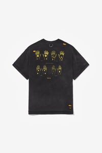 TEE HAJICHI STONE WASHED BLACK