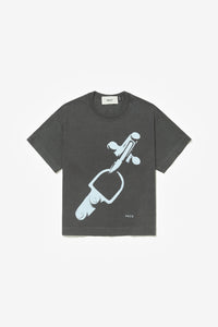 LOCKER TEE STONE WASHED BLACK
