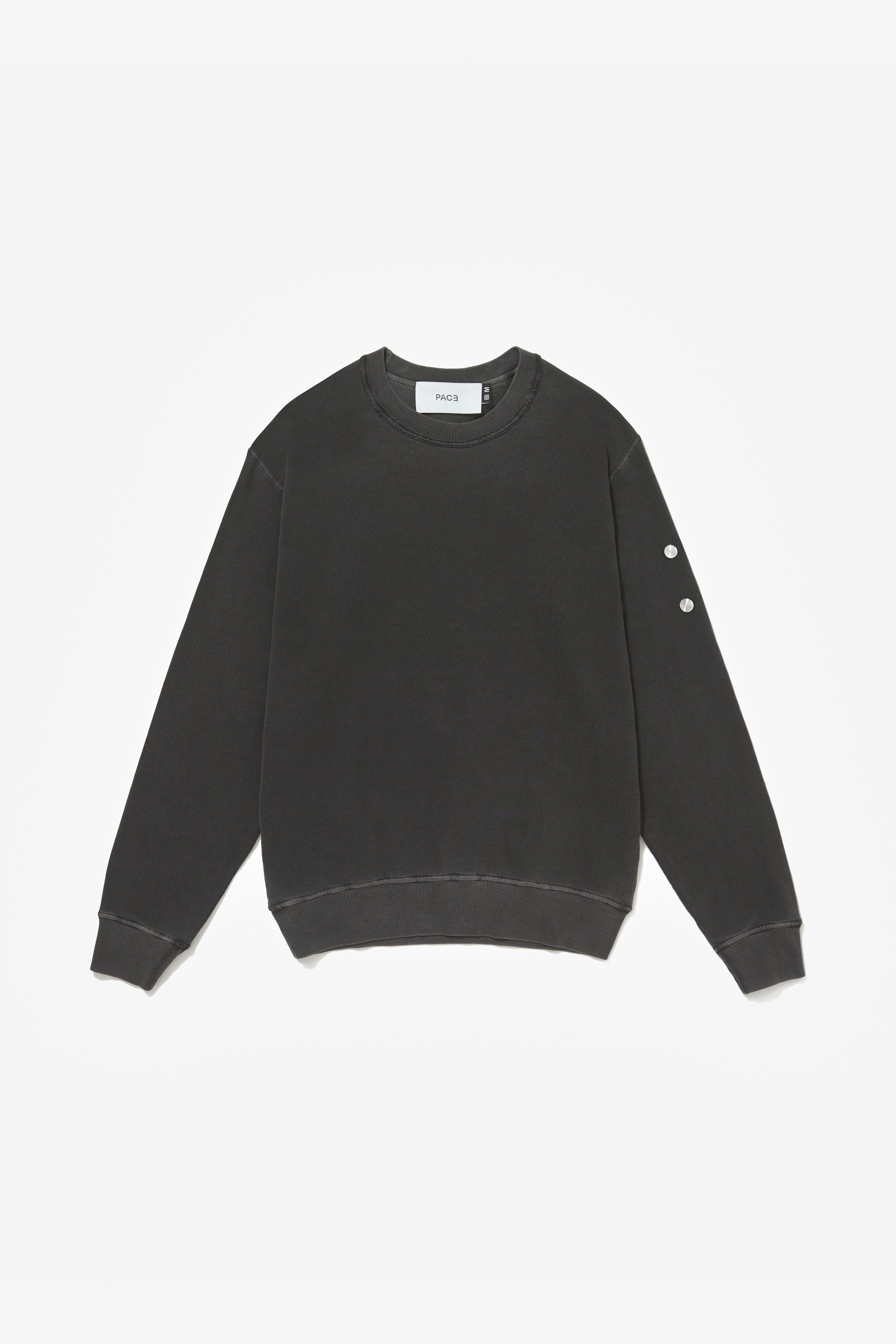 CREWNECK STONE WASHED BLACK