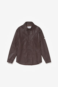 PRÉ VENDA - DYNAMIC LEATHER SHIRT BROWN