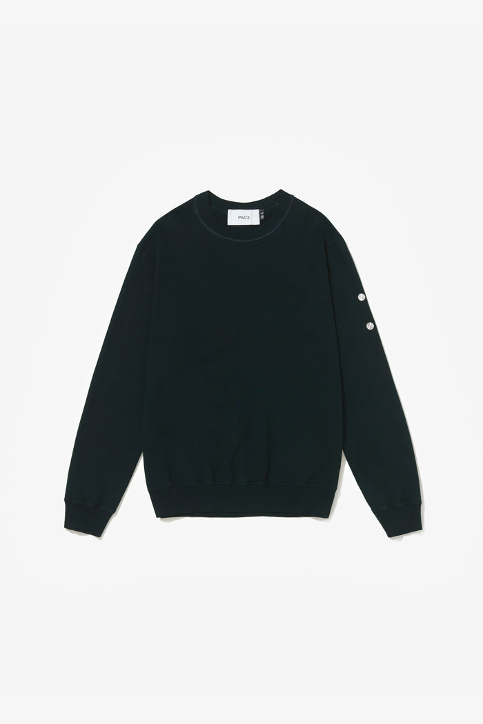 CREWNECK STONE WASHED GREEN