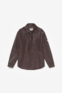 PRÉ VENDA - DYNAMIC LEATHER SHIRT BROWN