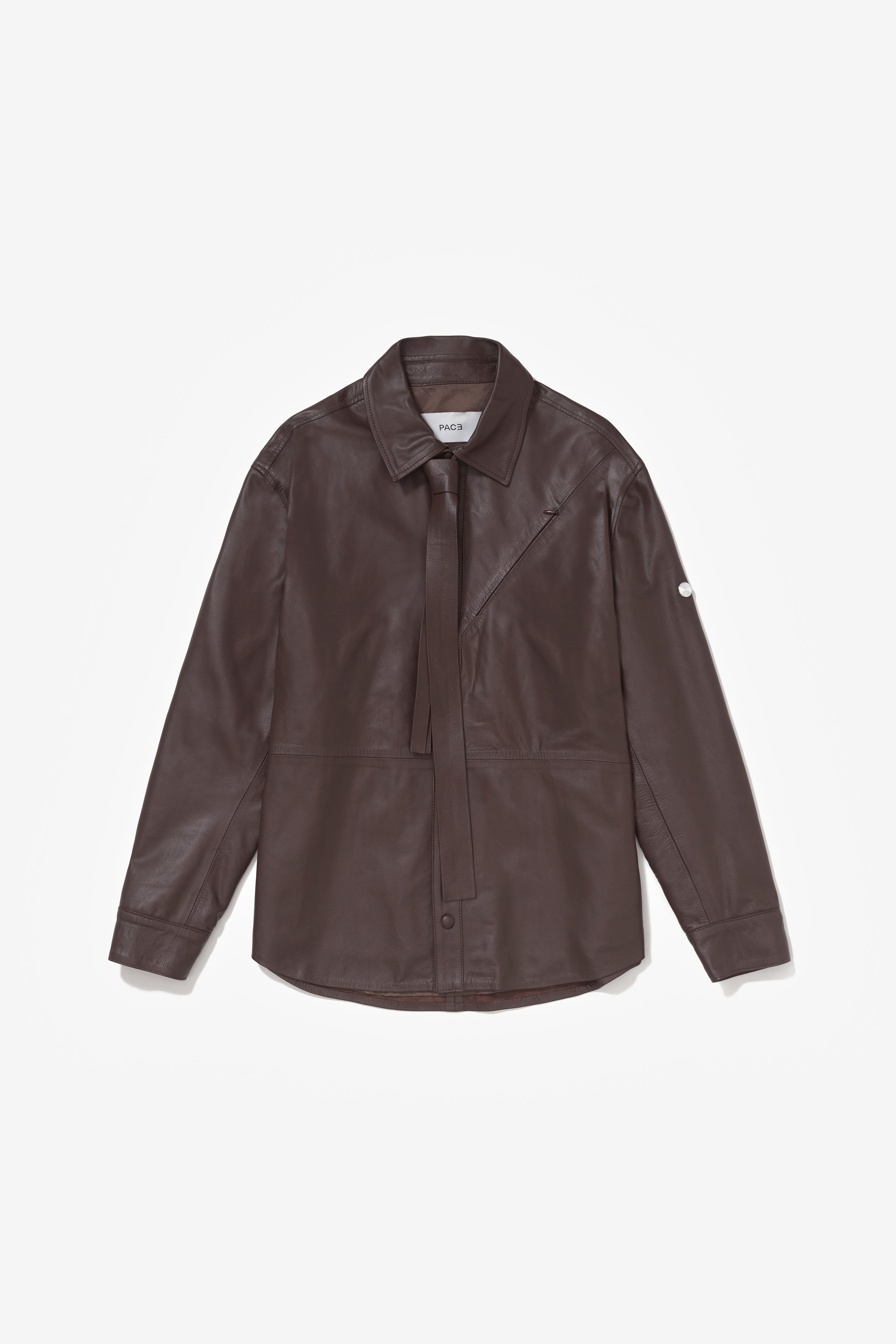 PRÉ VENDA - DYNAMIC LEATHER SHIRT BROWN