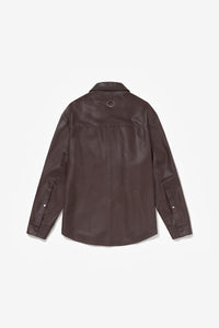 PRÉ VENDA - DYNAMIC LEATHER SHIRT BROWN