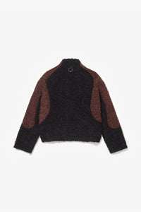 EX-IN FLEECE JACKET BLACK / BROWN