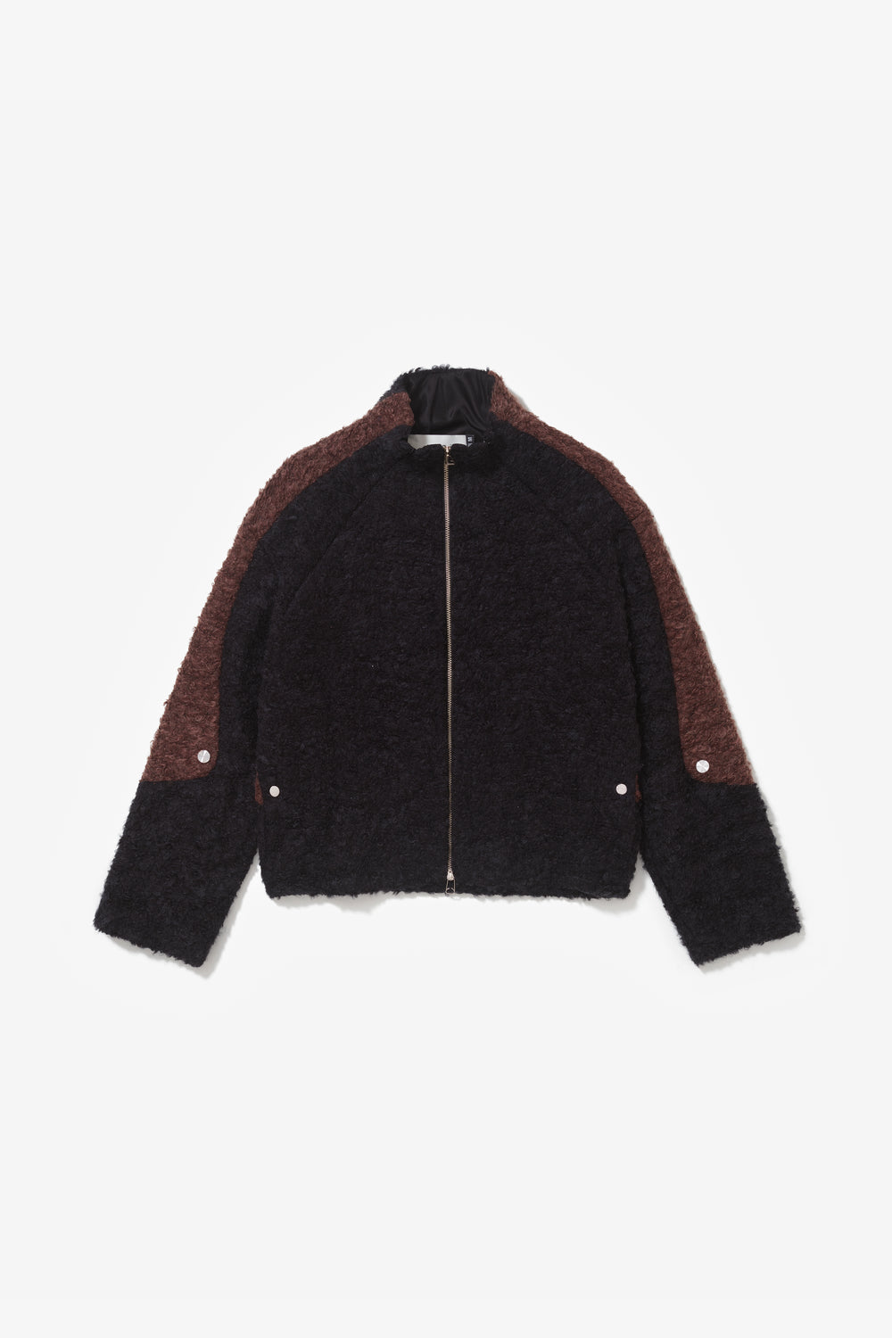 EX-IN FLEECE JACKET BLACK / BROWN