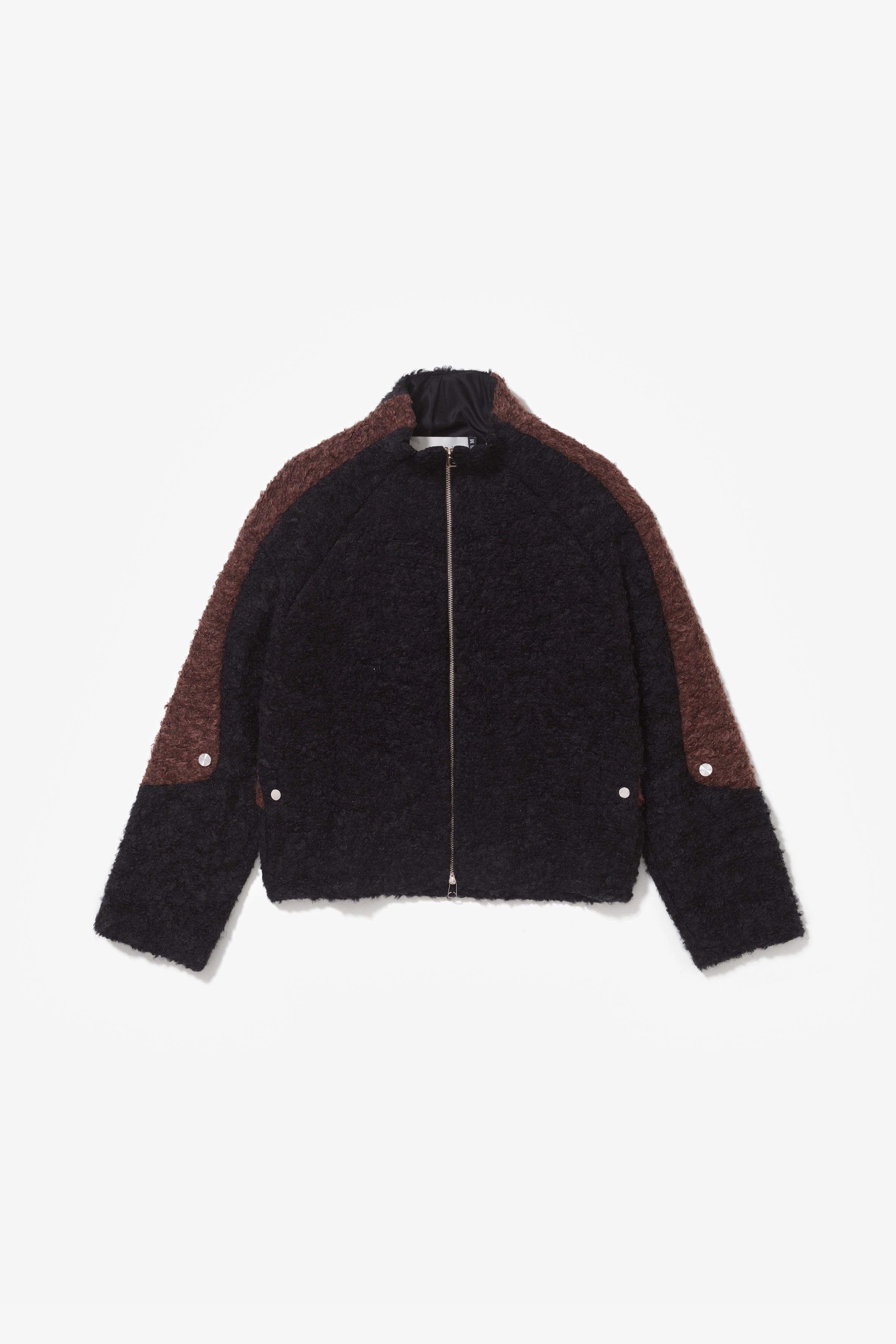 EX-IN FLEECE JACKET BLACK / BROWN