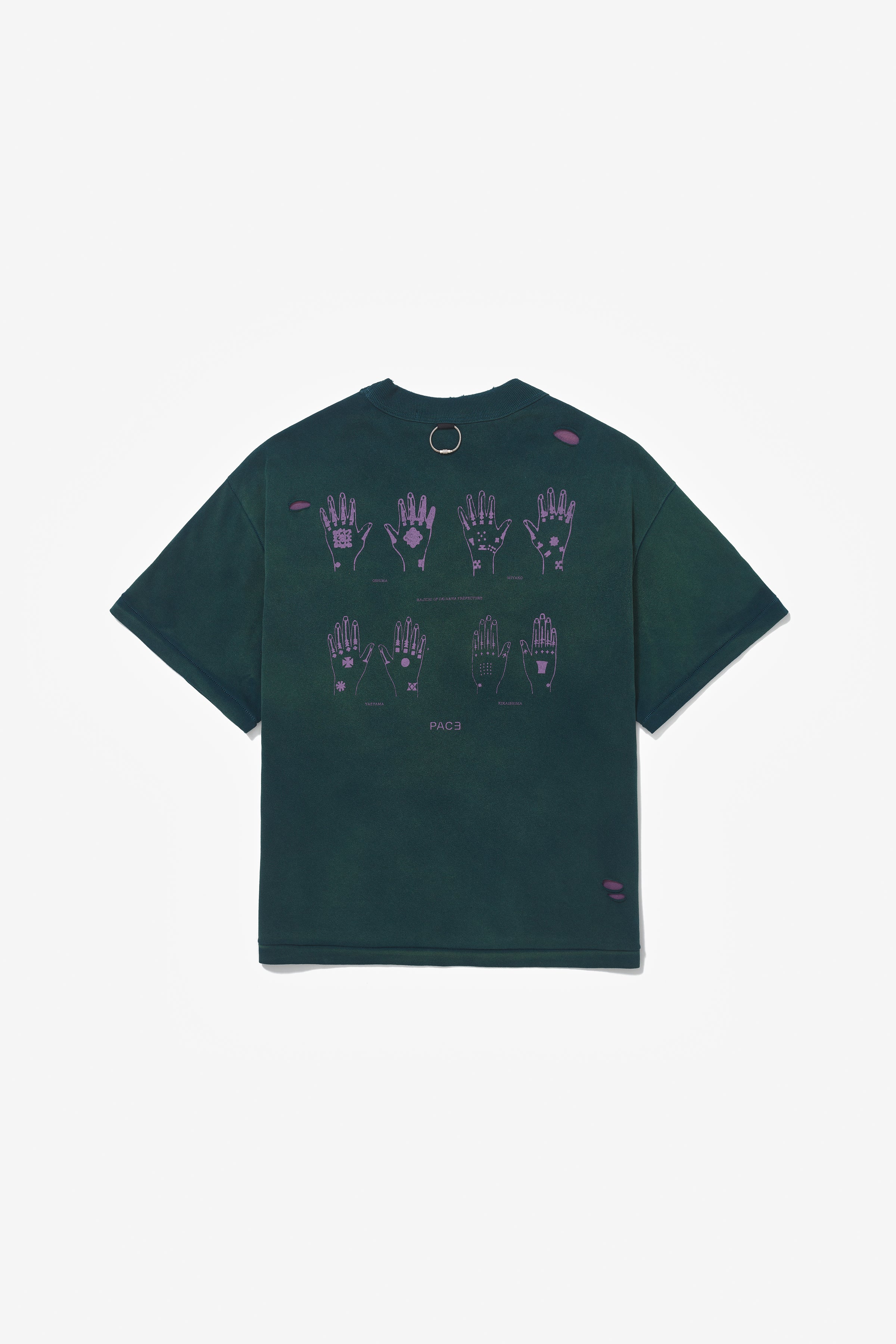 TEE HAJICHI STONE WASHED GREEN