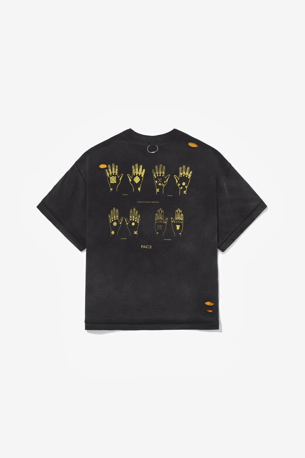 TEE HAJICHI STONE WASHED BLACK