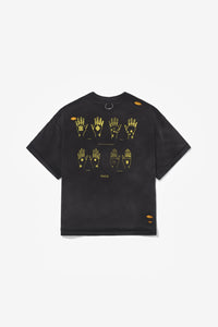 TEE HAJICHI STONE WASHED BLACK