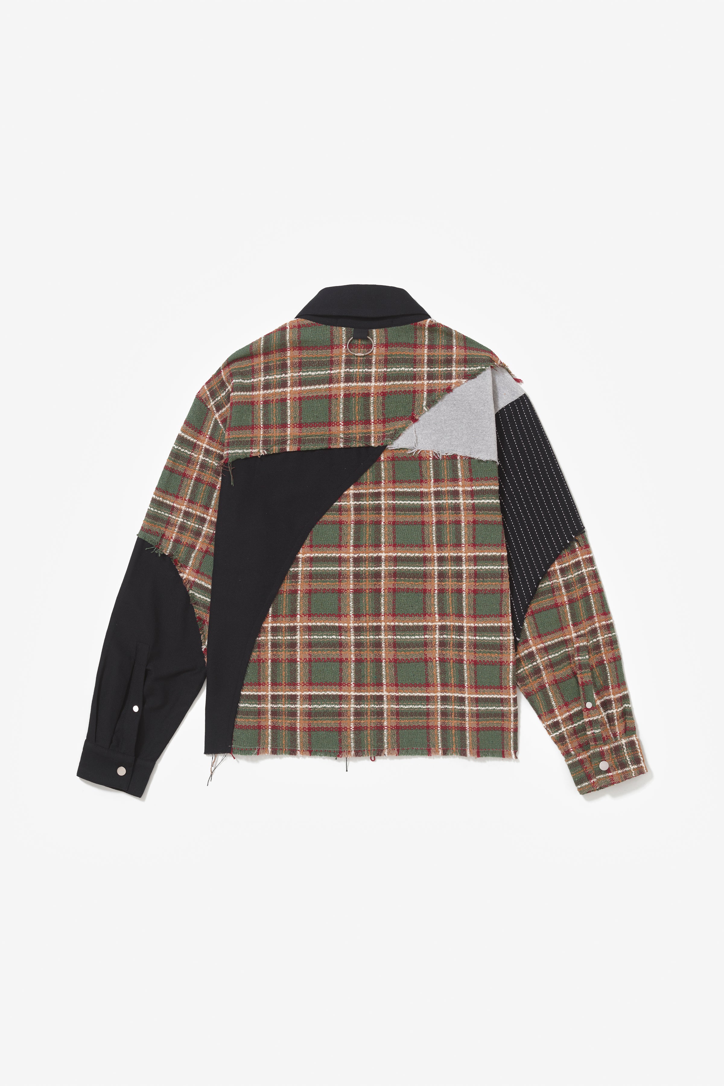 CANINO DYNAMIC PATCHWORK SHIRT GREEN