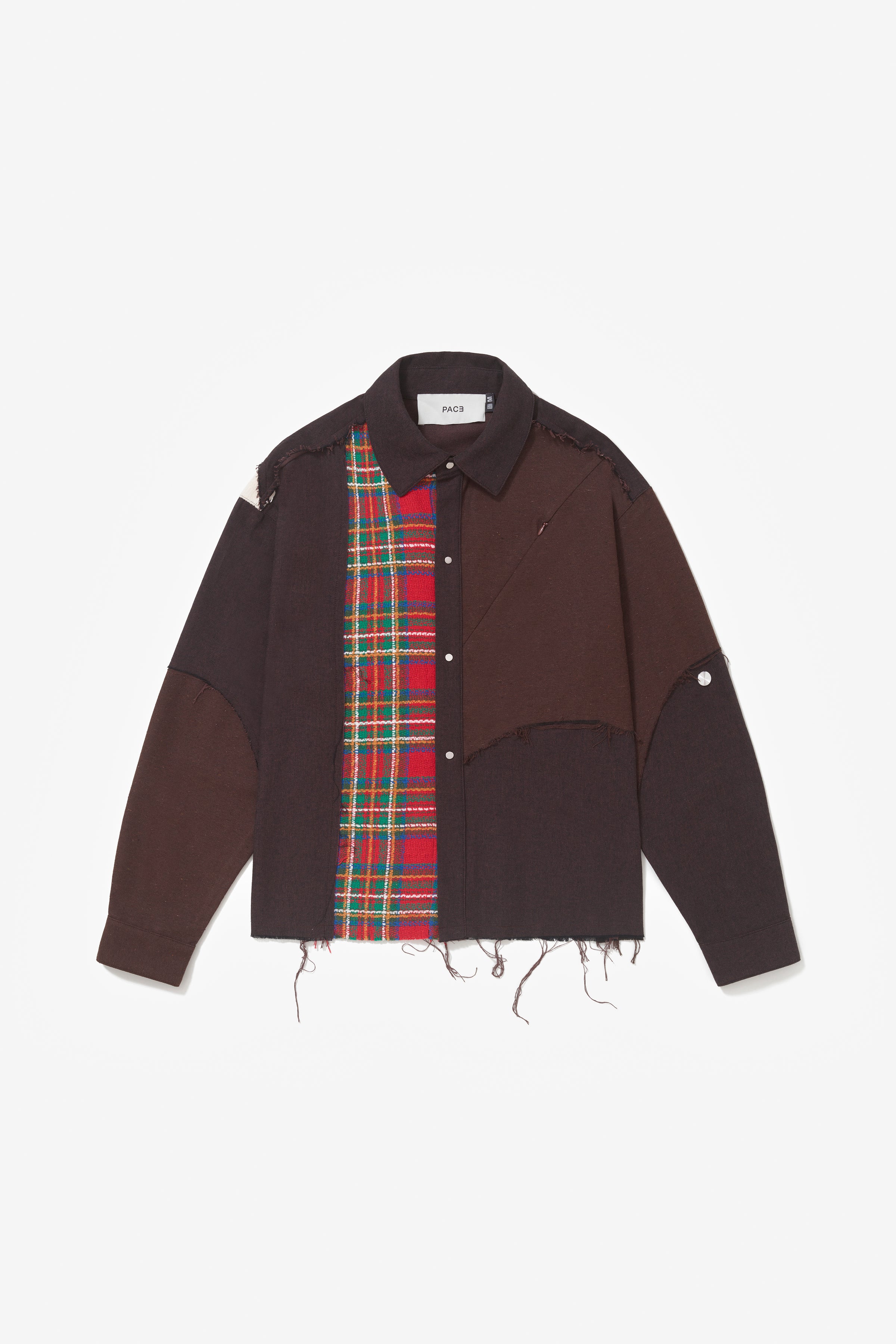 CANINO DYNAMIC PATCHWORK SHIRT RED