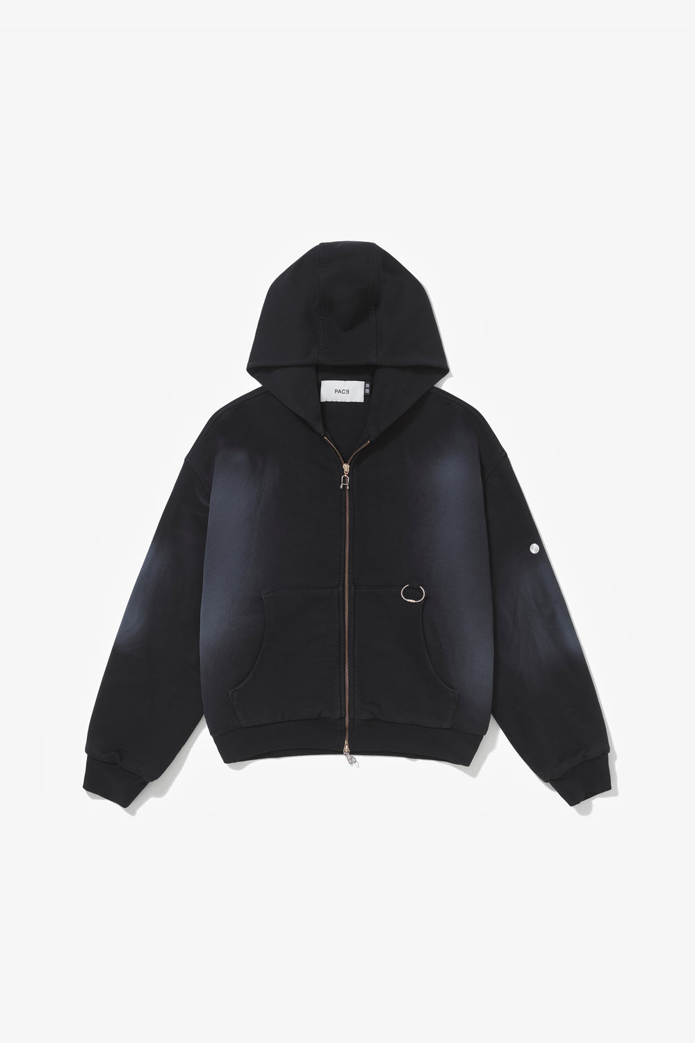 UNIFORMA ZIP HOODIE STONE BLACK