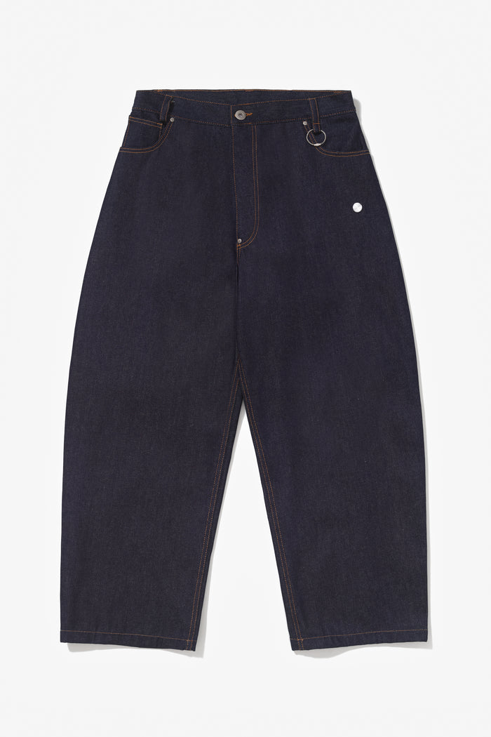 HERIPO PANTS INDIGO RAW DENIM