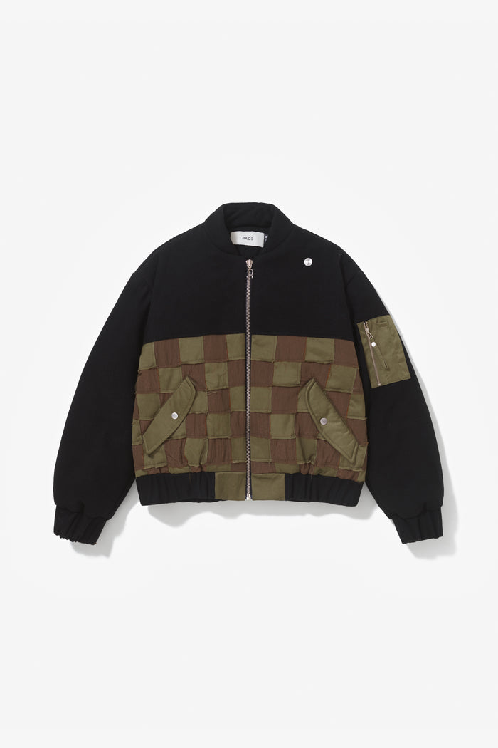 MOSAIC BOMBER JACKET GREEN