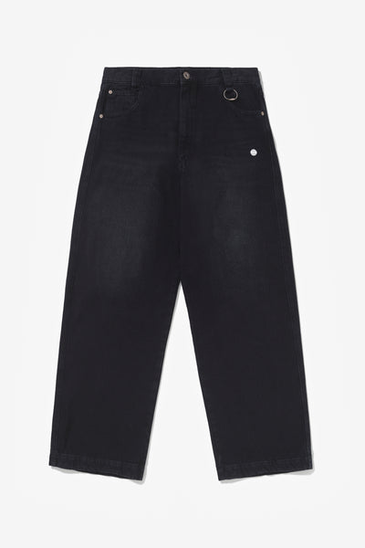 BLACK STRAIGHT JEANS