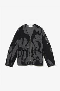 CHLADNI FIGURES JACKET TITANIUM GREY/ BLACK