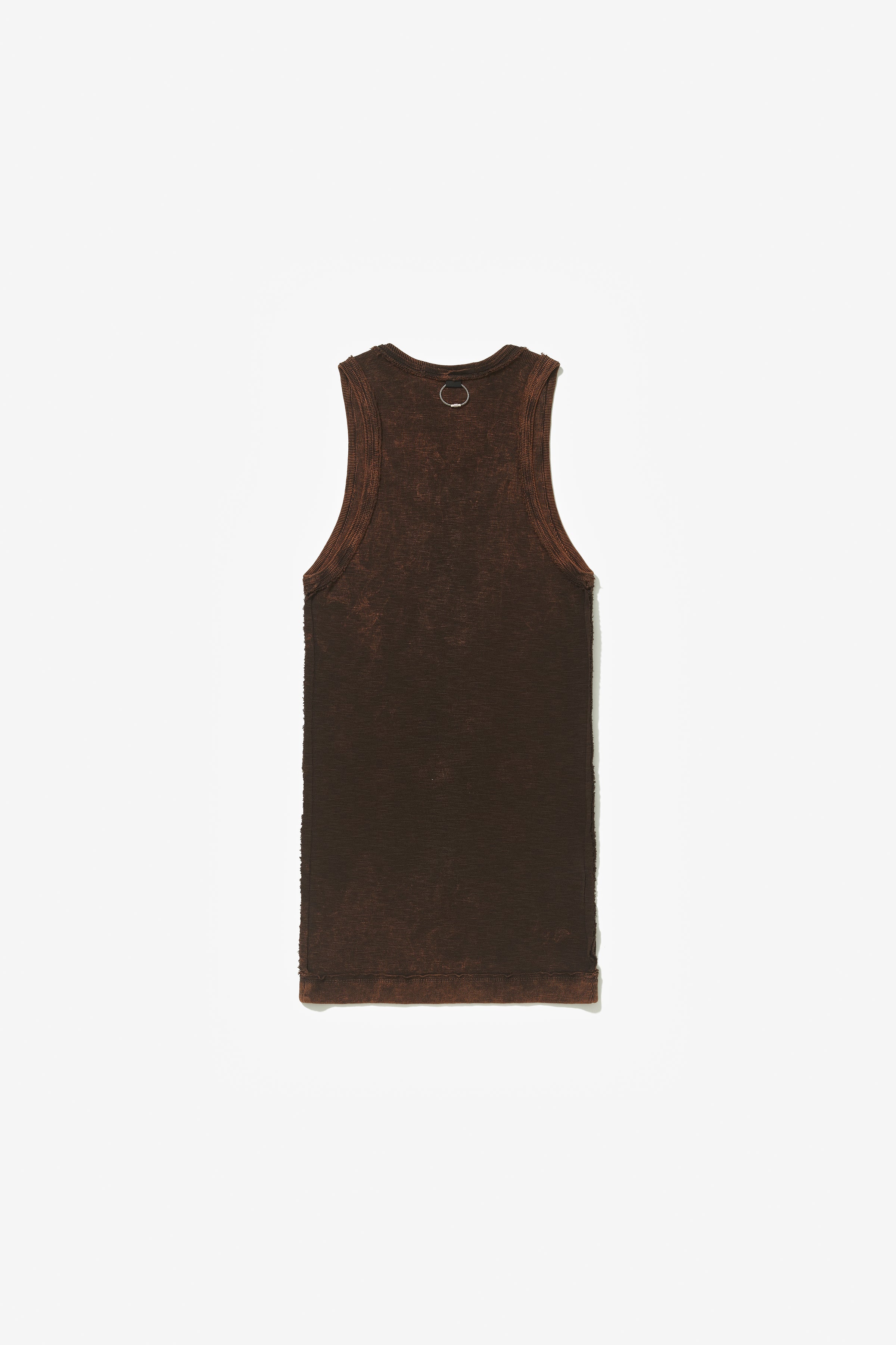 PATTERN TANK TOP STONE WASHED BROWN