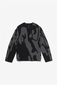 CHLADNI FIGURES JACKET TITANIUM GREY/ BLACK