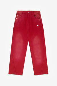 U-X STRAIGHT JEANS RED