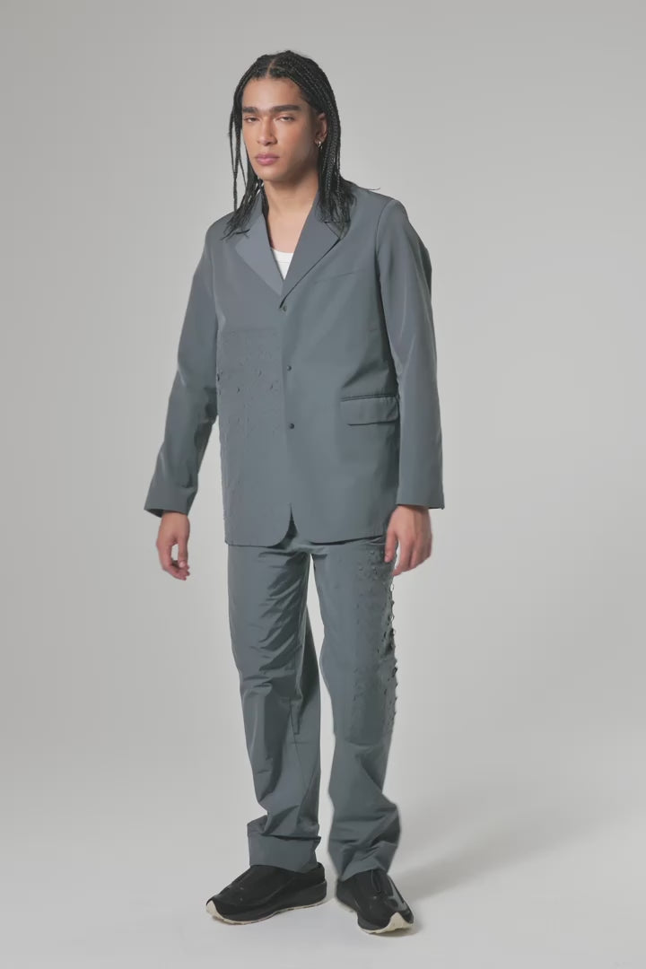 NYLON BLAZER RFL TITANIUM GREY – PACE ™