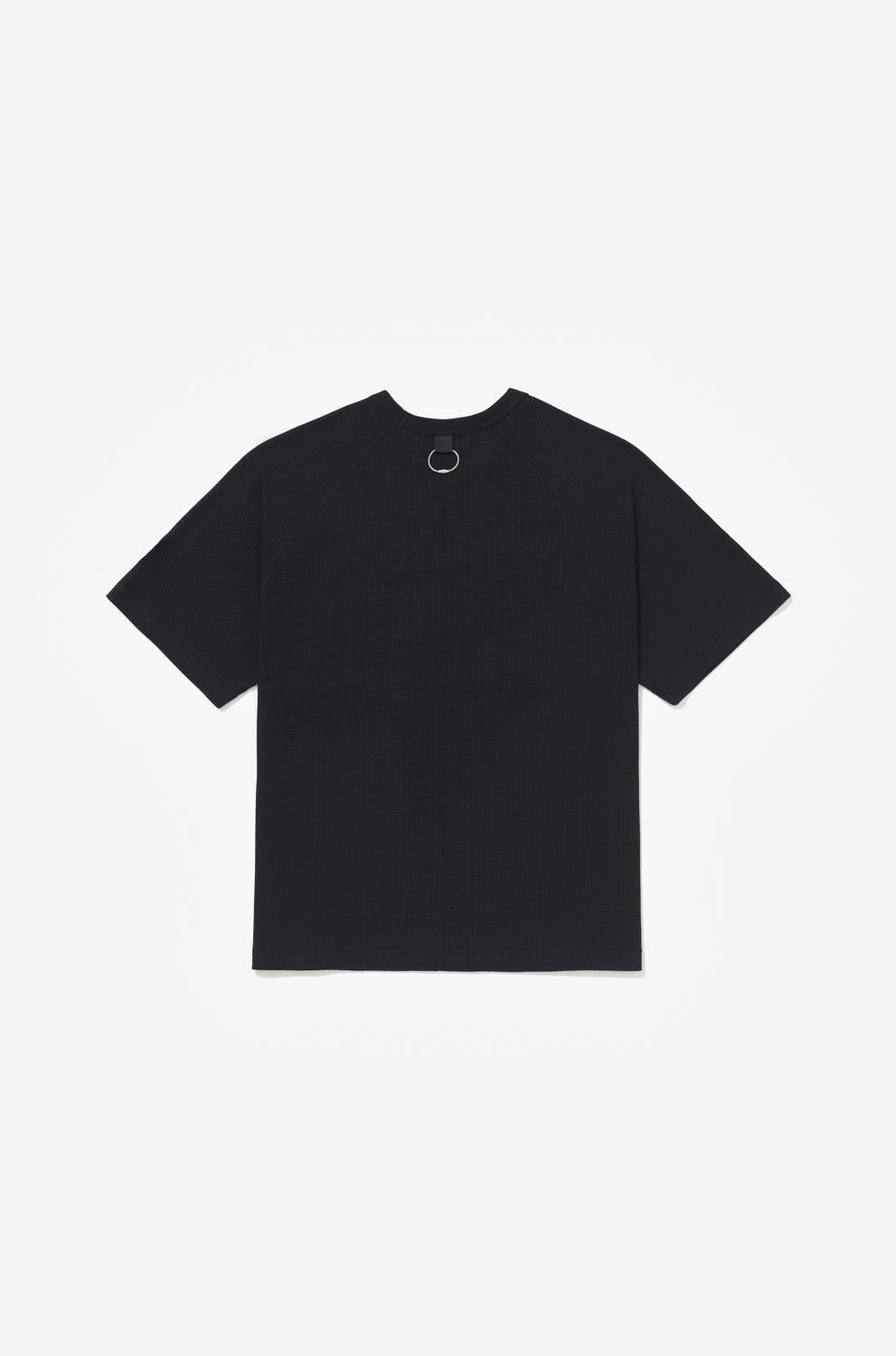 T-SHIRT WAFFLE KNIT BLACK
